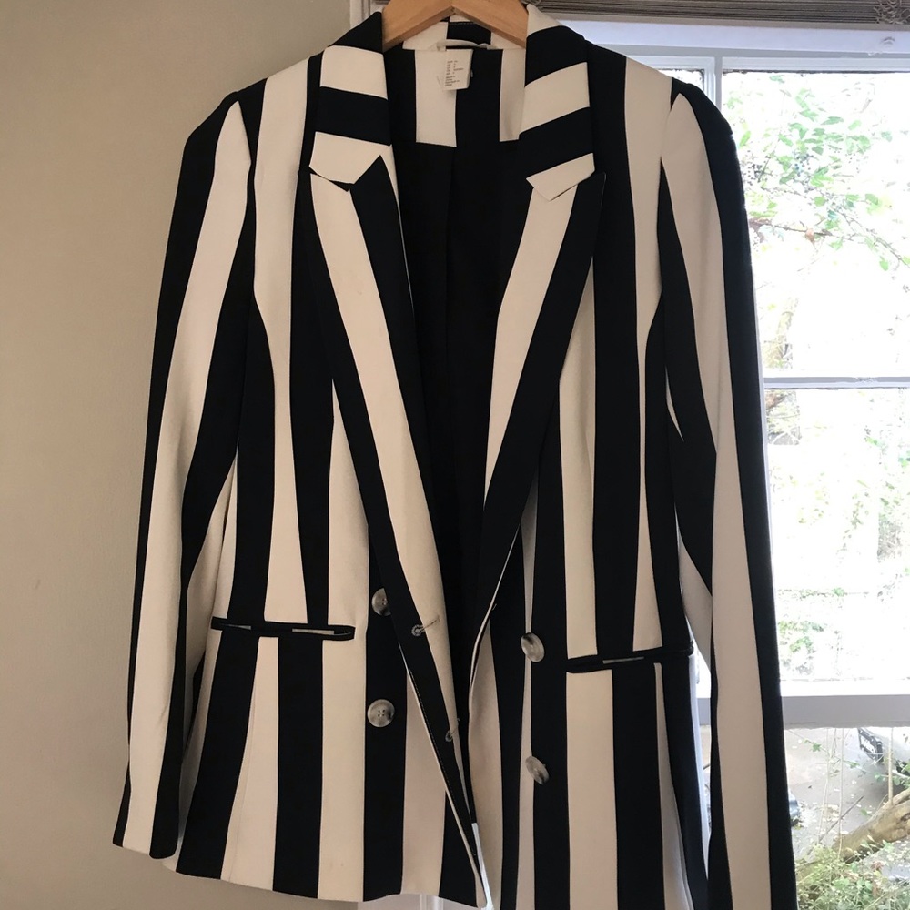 Black and white jacket